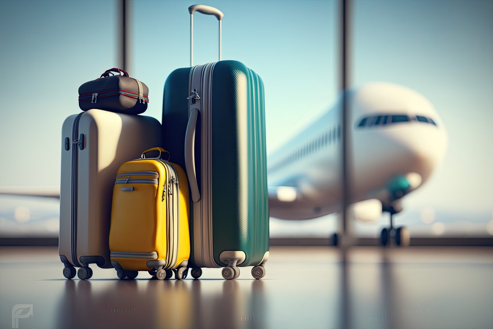 Valises prêtes pour l'aéroport, prochain départ en voyage
